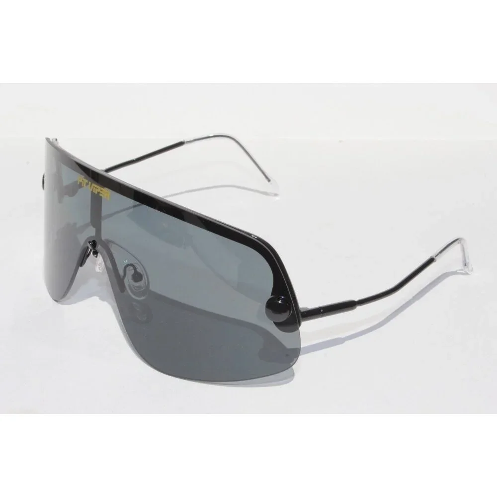 PIT VIPER The Exec Limousine POLARIZED Sunglasses Black/Smoke Interchange NEW